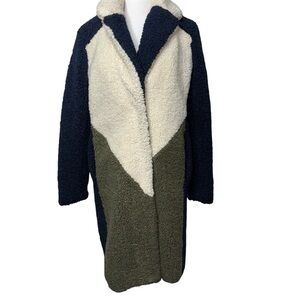 J. Crew Navy, Cream, and Olive Teddy Jacket